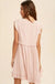 Lace accent ruffle trim mini dress - LECCE