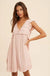 Lace accent ruffle trim mini dress - LECCE