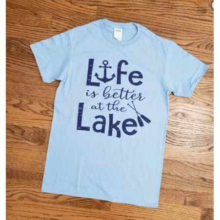 Life is better at the lake t-shirt