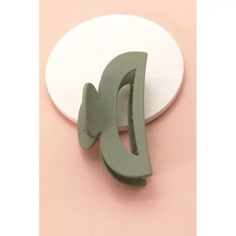 Large half moon hair claw clip