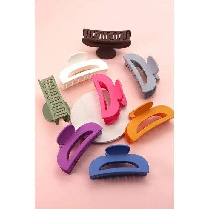 Large half moon hair claw clip - LECCE