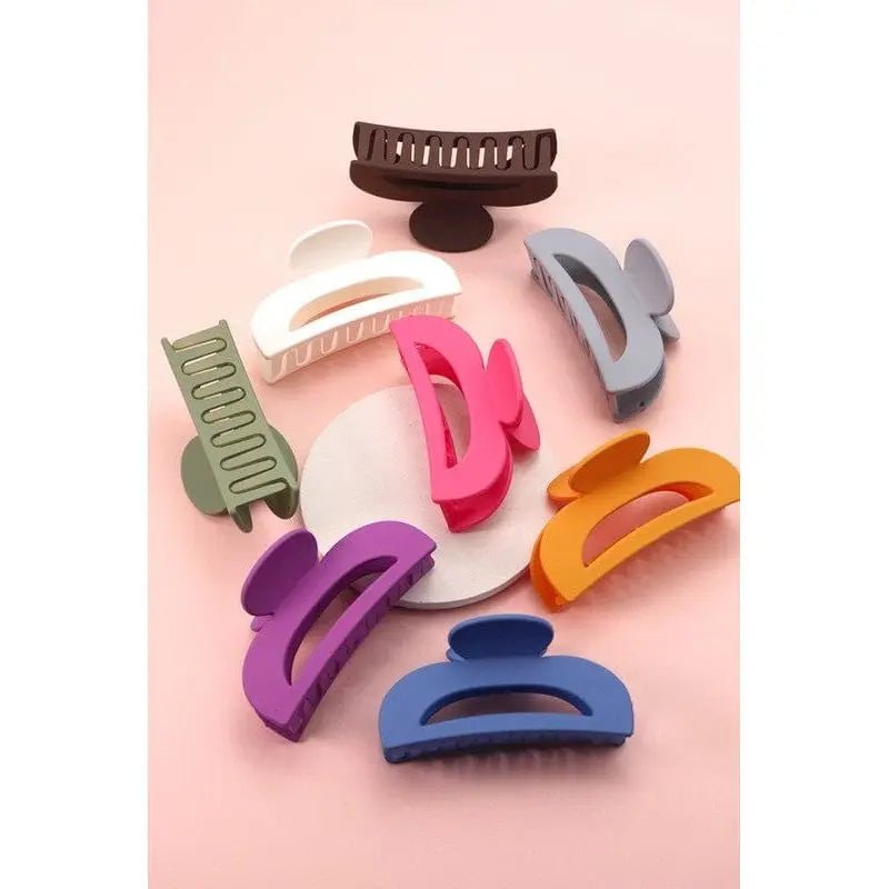 Large half moon hair claw clip