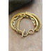 Layered gold paperclip chain link bracelet - LECCE