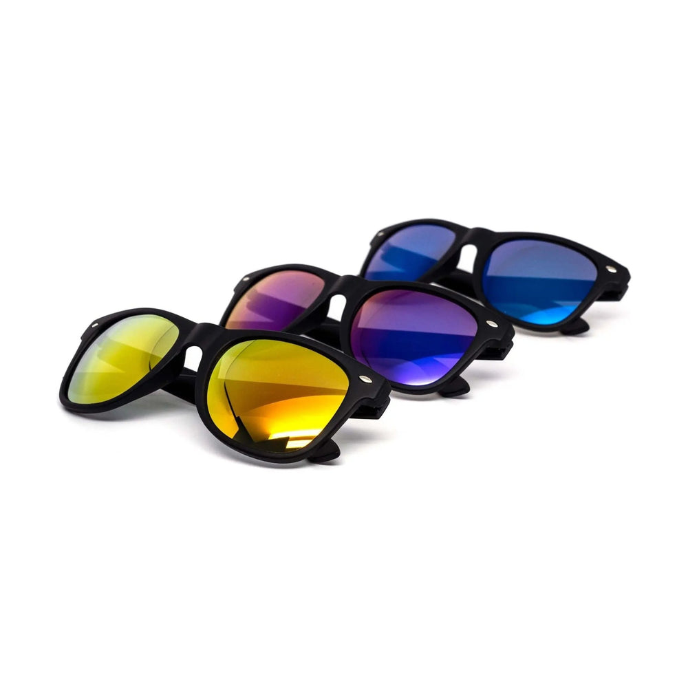 Maddox All - black Soft Touch Burnt Mirror Sunglasses - LECCE