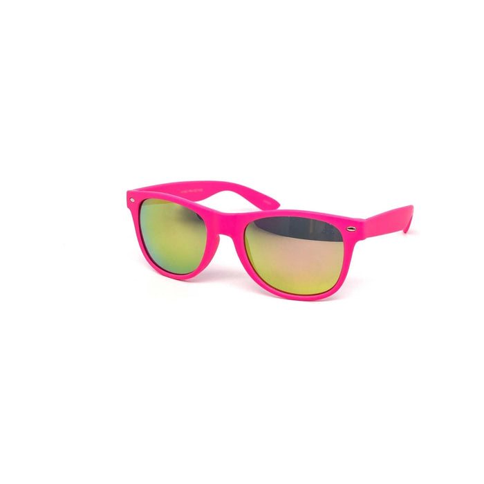Maddox Premium Soft Touch Neon Mirror Sunglasses - LECCE