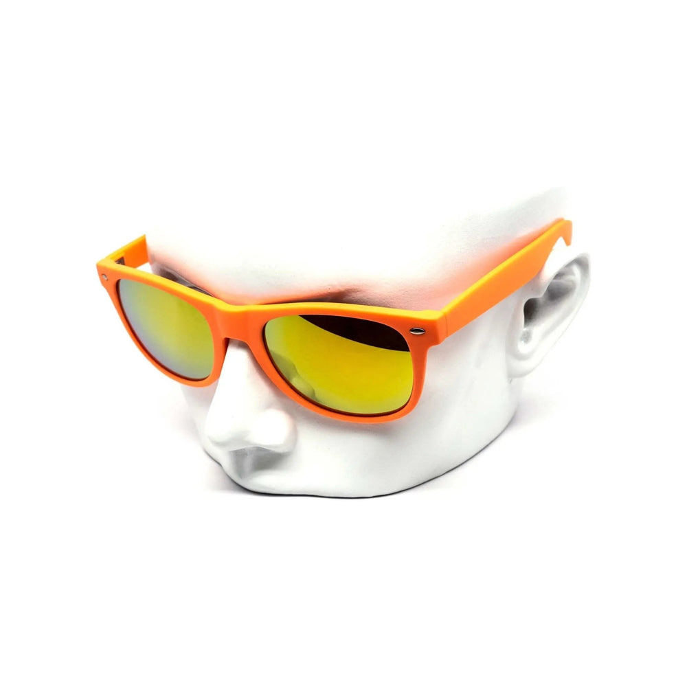 Maddox Premium Soft Touch Neon Mirror Sunglasses - LECCE