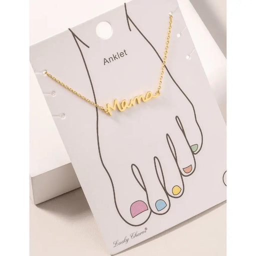 Mama Charm Anklet - LECCE