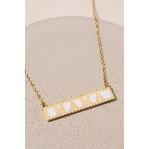 Mama tag charm necklace - LECCE