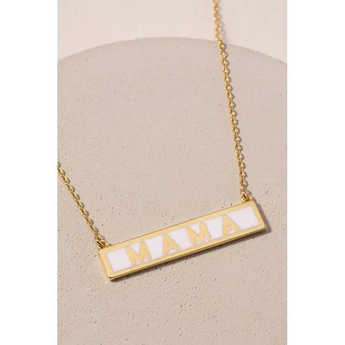 Mama tag charm necklace - LECCE