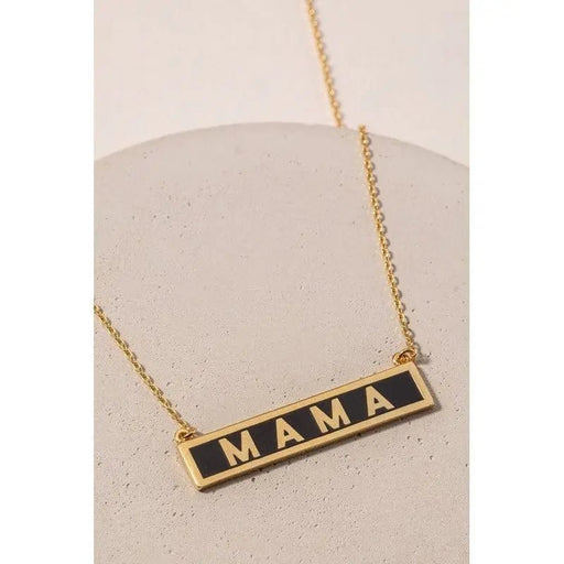 Mama tag charm necklace - LECCE