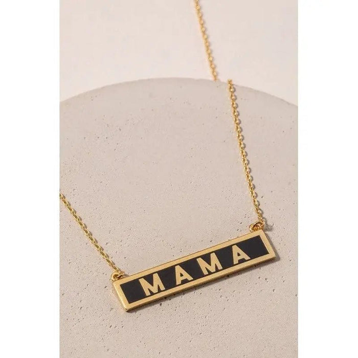 Mama tag charm necklace - LECCE