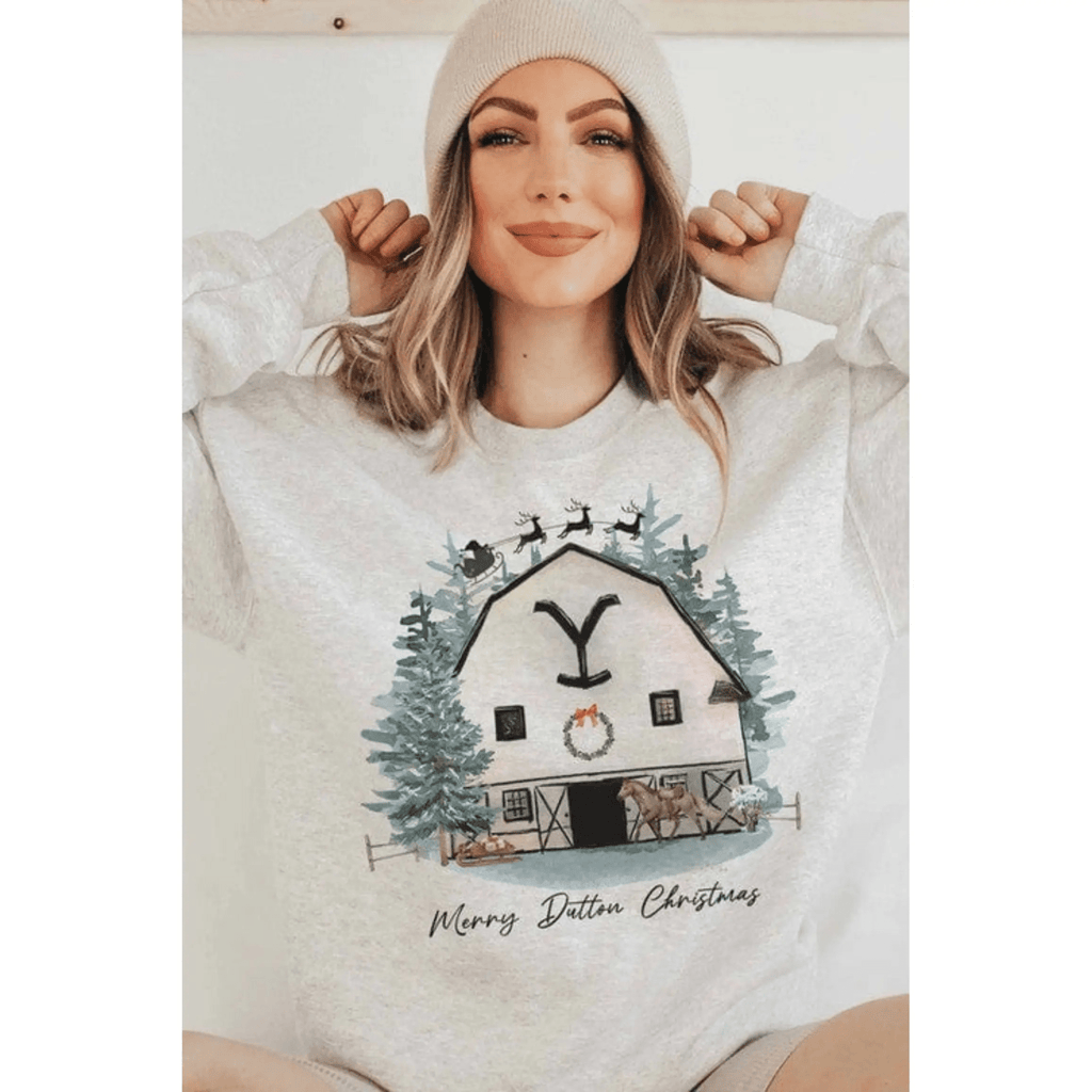 Sudadera con gráfico navideño de Merry Dutton