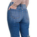 Mid - rise Distressed Bootcut Cropped Denim Pants - LECCE