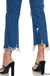 Mid - rise Distressed Bootcut Cropped Denim Pants - LECCE