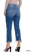 Mid - rise Distressed Bootcut Cropped Denim Pants - LECCE
