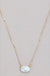 Oval Faceted Pendant Necklace