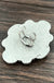 Monster Size White Turquoise Adjustable Ring - LECCE