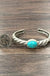 Natural turquoise "C" cuff bracelet - LECCE