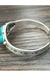 Natural Turquoise C Cuff Bracelet - LECCE
