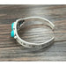 Natural Turquoise C Cuff Bracelet - LECCE