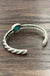 Natural turquoise "C" cuff bracelet - LECCE