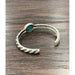 Natural turquoise "C" cuff bracelet - LECCE
