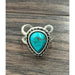 Natural Turquoise Tear Drop Ring - LECCE