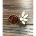 Natural White Turquoise Adjustable Ring, Bronze Double Band - LECCE