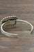Natural white turquoise cuff bracelet - LECCE