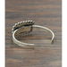 Natural white turquoise cuff bracelet - LECCE