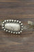 Natural white turquoise cuff bracelet - LECCE