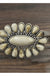 Natural White Turquoise Navajo C Cuff Bracelet - LECCE