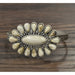 Natural White Turquoise Navajo C Cuff Bracelet - LECCE