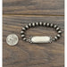 Natural White Turquoise Stretch Bracelet - LECCE