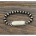 Natural White Turquoise Stretch Bracelet - LECCE