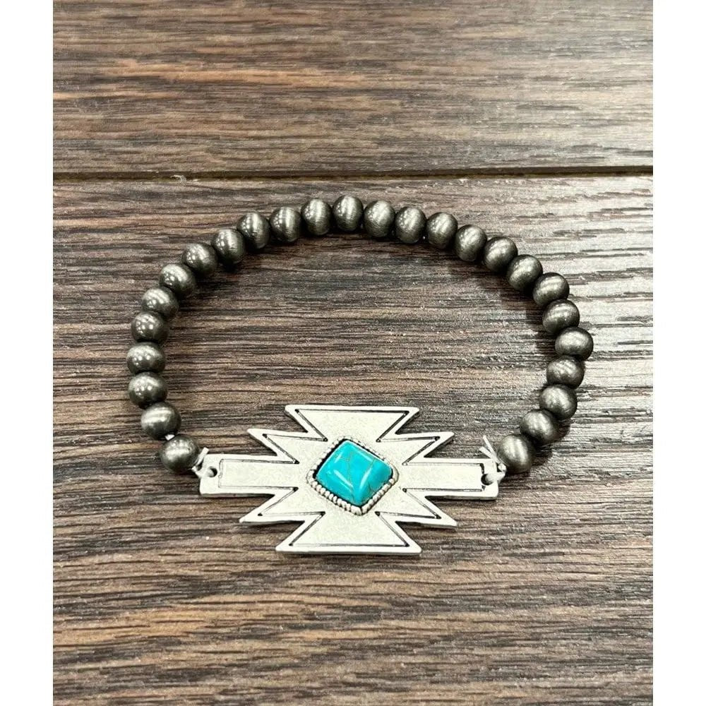 Pulsera turquesa azteca navajo