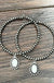 Navajo pearl white turquoise hoop earrings - LECCE