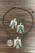 Navajo thunderbird turquoise necklace set - LECCE
