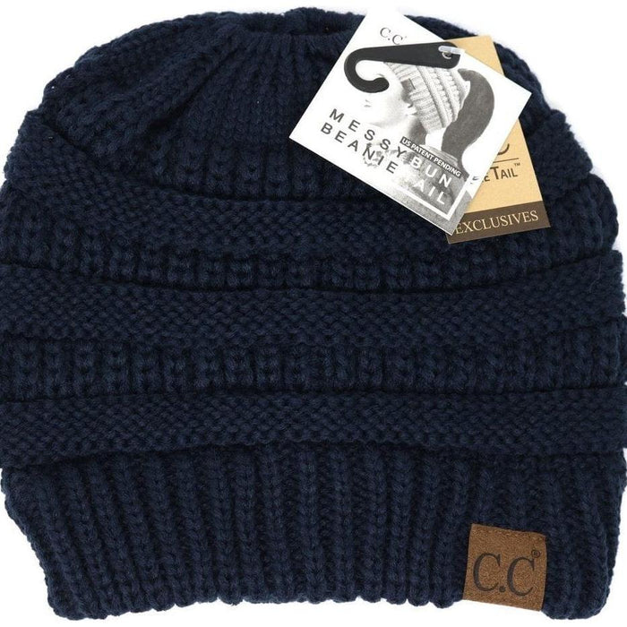 Solid  classic  cc beanie  tail 
