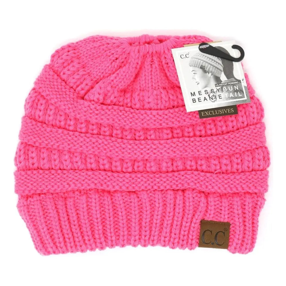 Solid  classic  cc beanie  tail 
