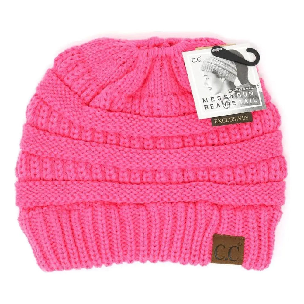 Solid  classic  cc beanie  tail 