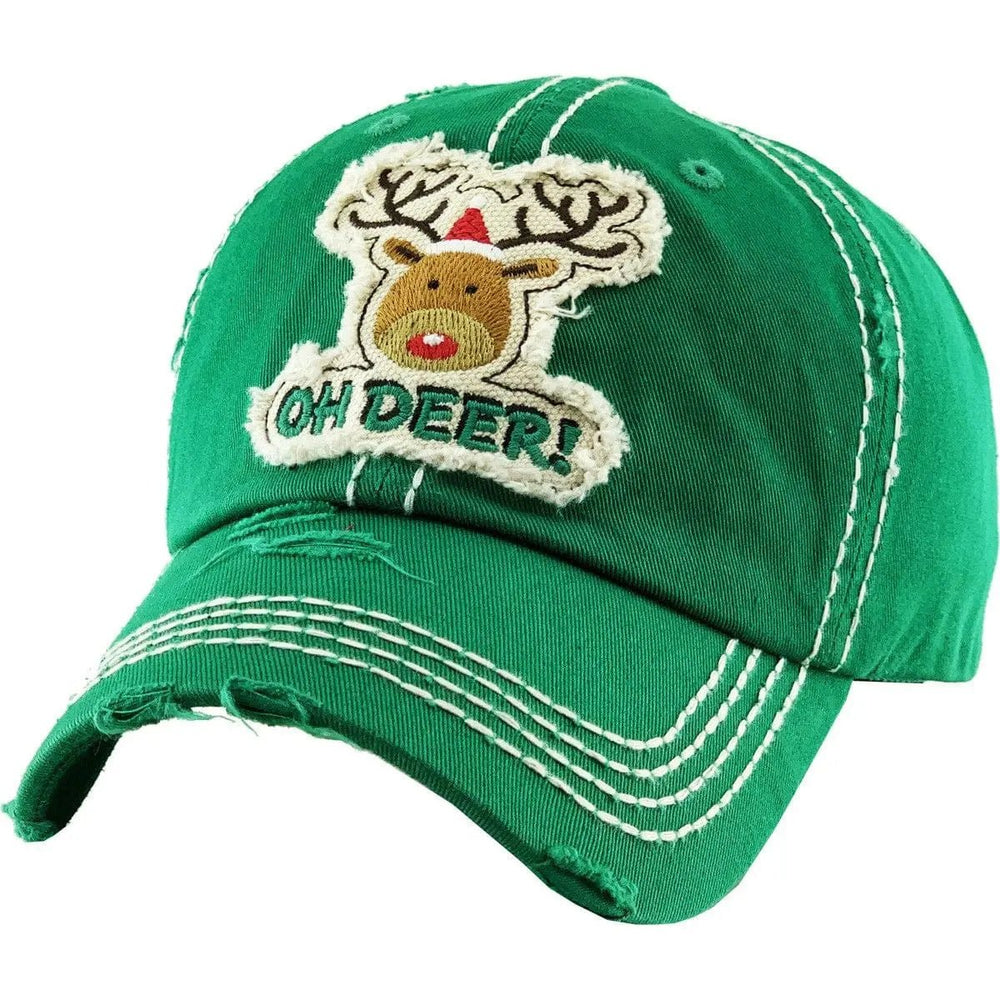 Oh deer washed vintage ballcap - LECCE