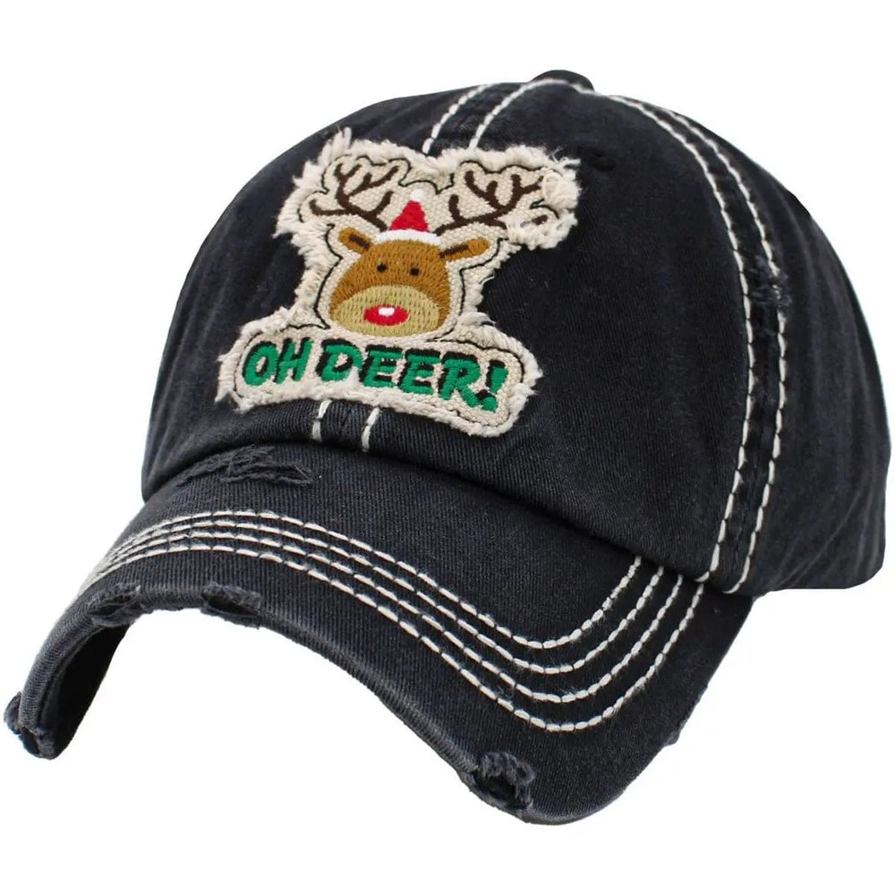 Oh deer washed vintage ballcap - LECCE