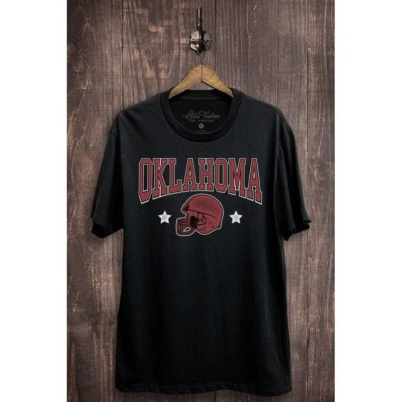 Camiseta con gráfico de fútbol de Oklahoma