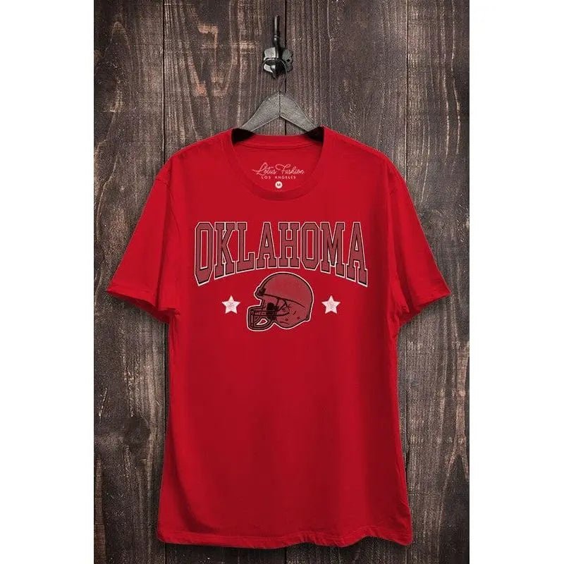 Oklahoma Football Graphic Top - LECCE