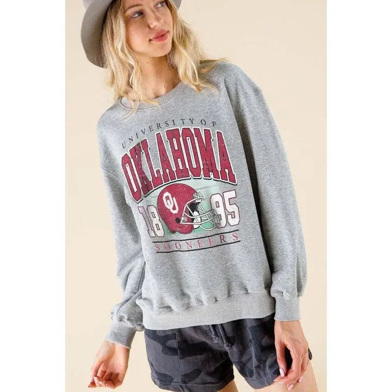 Oklahoma game day graphic sweatshirts - LECCE