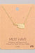 Oklahoma State Pendant Necklace.