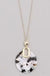  Acetate Disc Pendant Necklace