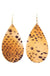 Real Leather Earring LECCE