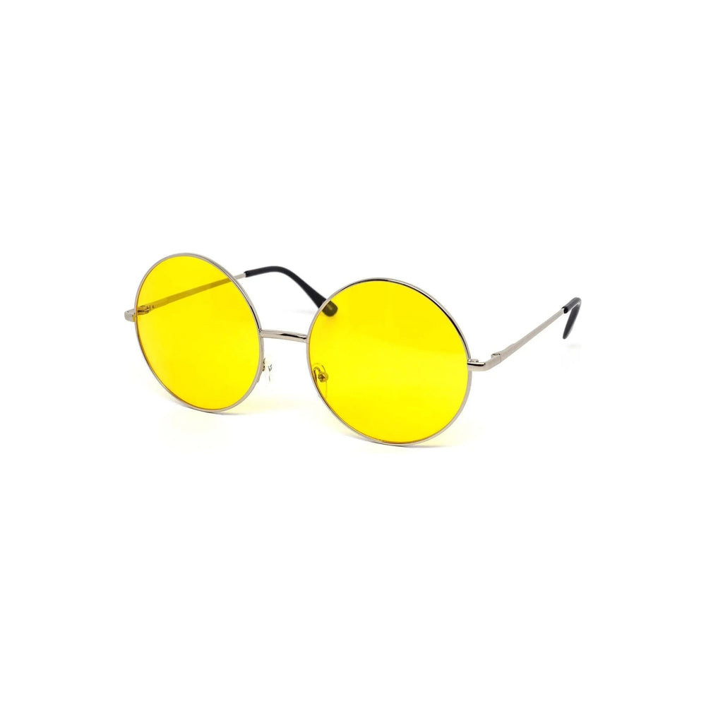 Oversized Circle Color Metal Sunglasses - LECCE